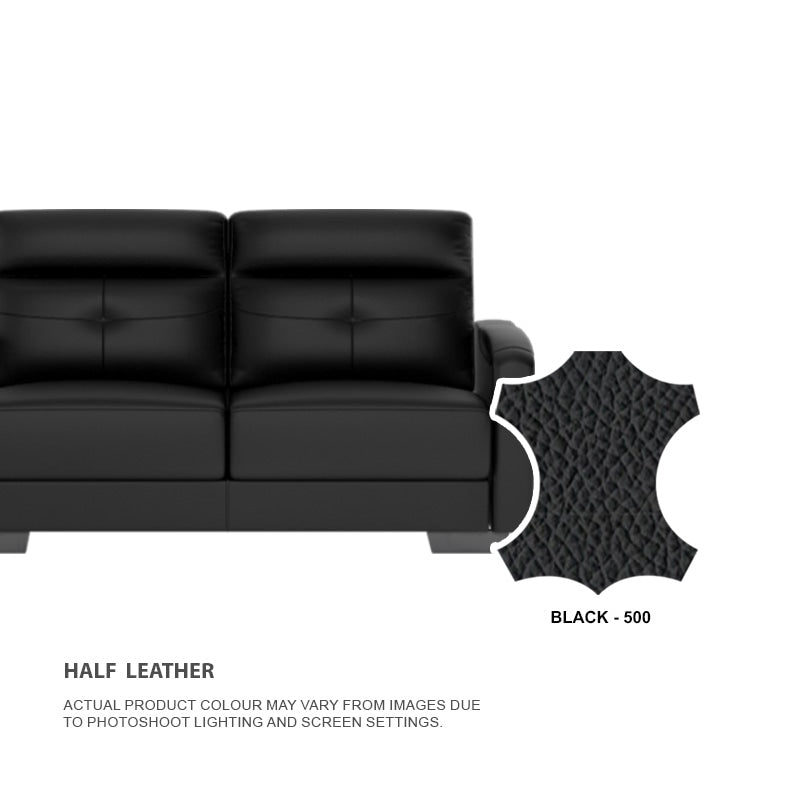 Kaylee Half Leather 1 Seater Sofa