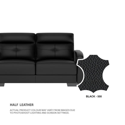 Kaylee Half Leather 1 Seater Sofa