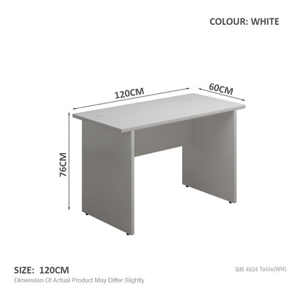 Leo Office Table Model A (1.2M White Colour)