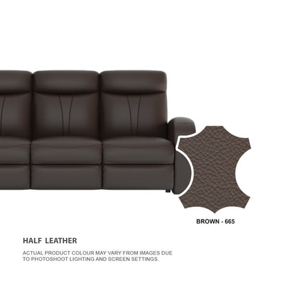 Alice Half Leather Cowhide 2 Seater Sofa