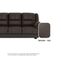 Esme Faux Leather 3 Seater Sofa