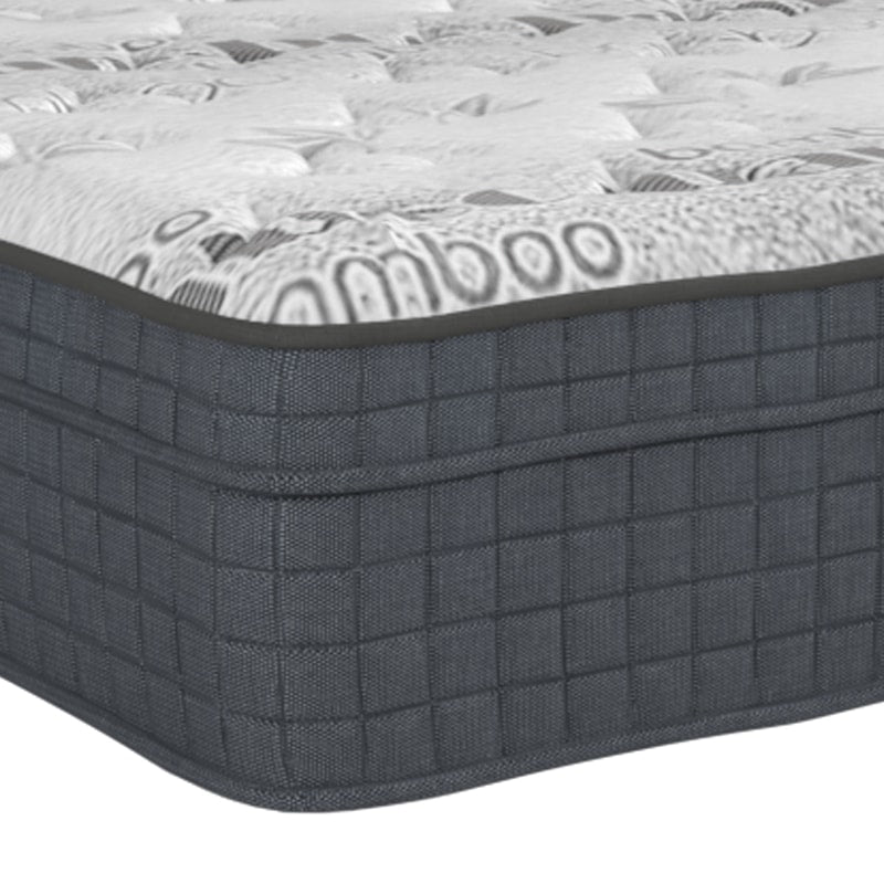 Entice Faux Leather Bed Set with Snuz Foyle Bamboo Latex Pocketed Spring Mattress 11 Inch
