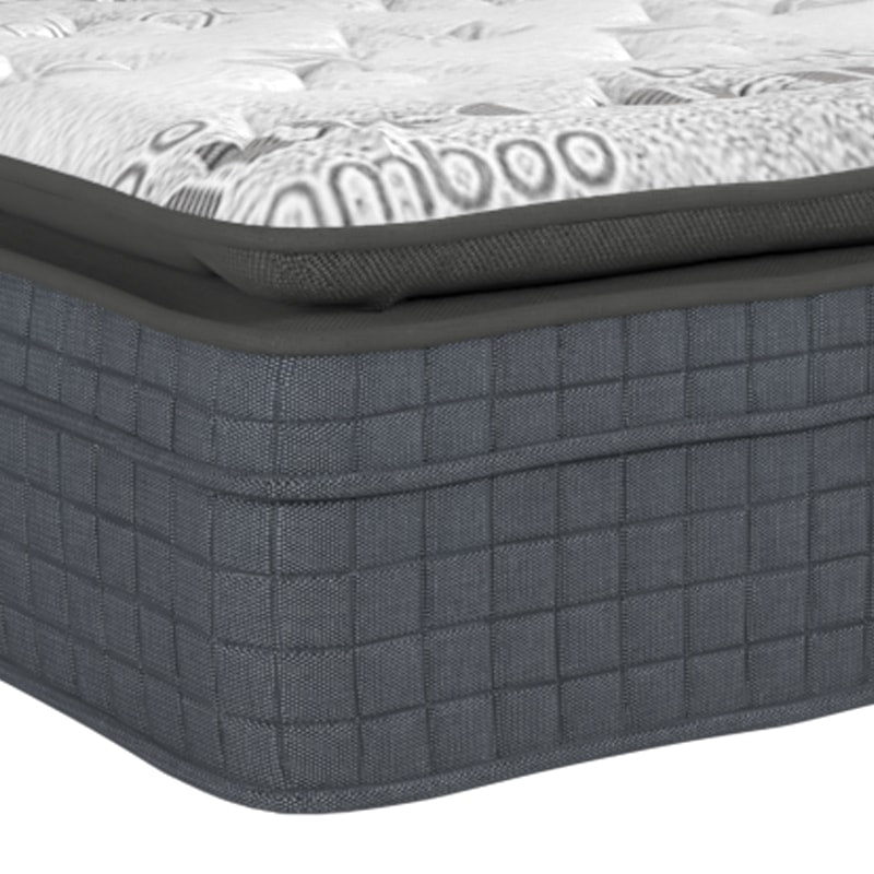 Entice Fabric Bed Set with Snuz Nore Bamboo Latex Pocketed Spring Mattress 13 Inch