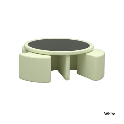 AARON FAUX LEATHER COFFEE TABLE