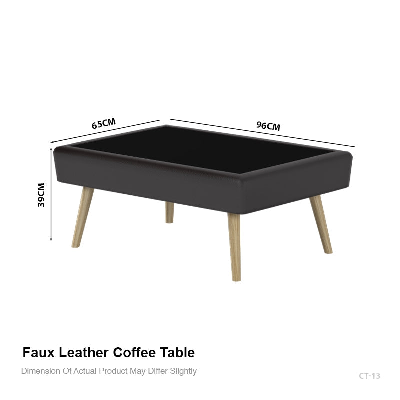 Jane Faux Leather Coffee Table