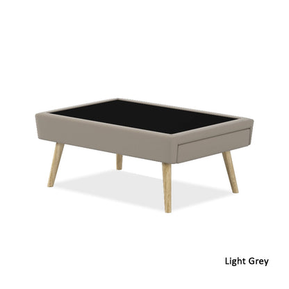 KAYDEN FAUX LEATHER COFFEE TABLE