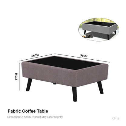 CARLOS FABRIC COFFEE TABLE