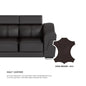 Lyla Half Leather Cowhide 3 Seater Sofa
