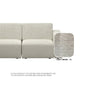 Jade Fabric 4 Seater Sofa