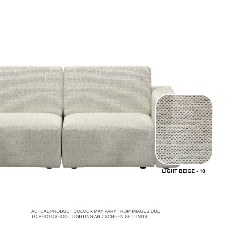 Jade Fabric 1 Seater Sofa