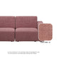 Jade Fabric 1 Seater Sofa