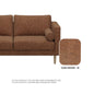 Leah Fabric 4 Seater Sofa