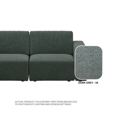 Jade Fabric 1 Seater Sofa