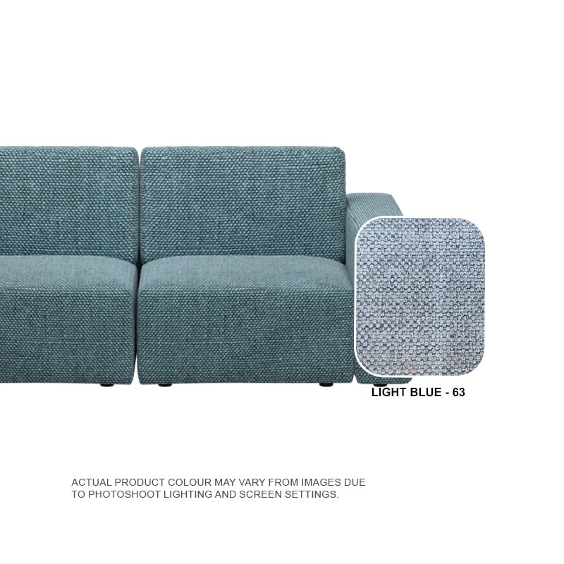 Jade Fabric 1 Seater Sofa