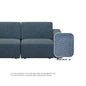 Jade Fabric 1 Seater Sofa