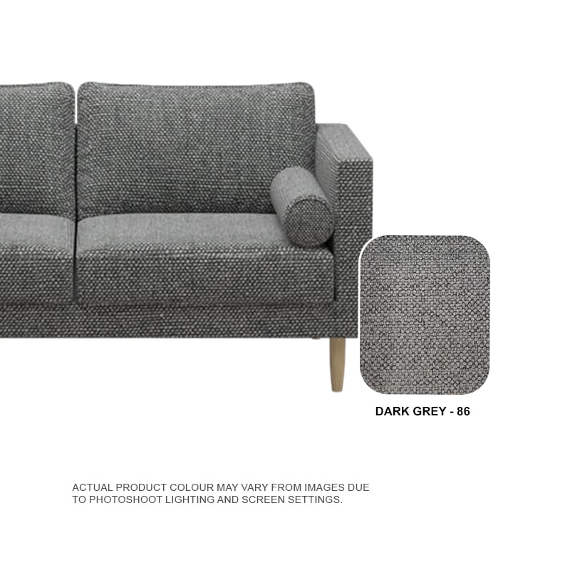 Leah Fabric 2 Seater With Chaise Sofa