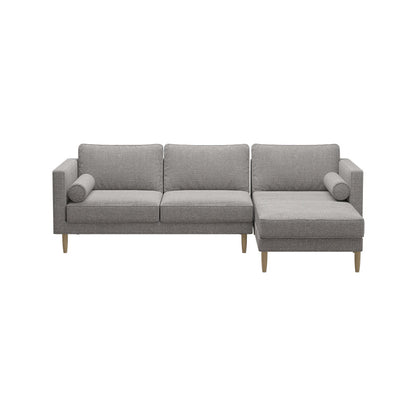 Leah Fabric 2 Seater With Chaise Sofa