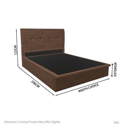 Alice Fabric Storage Bed