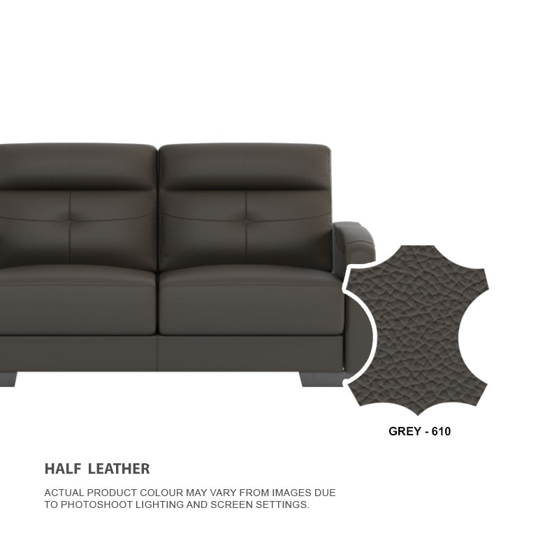 Kaylee Half Leather 3 Seater Sofa
