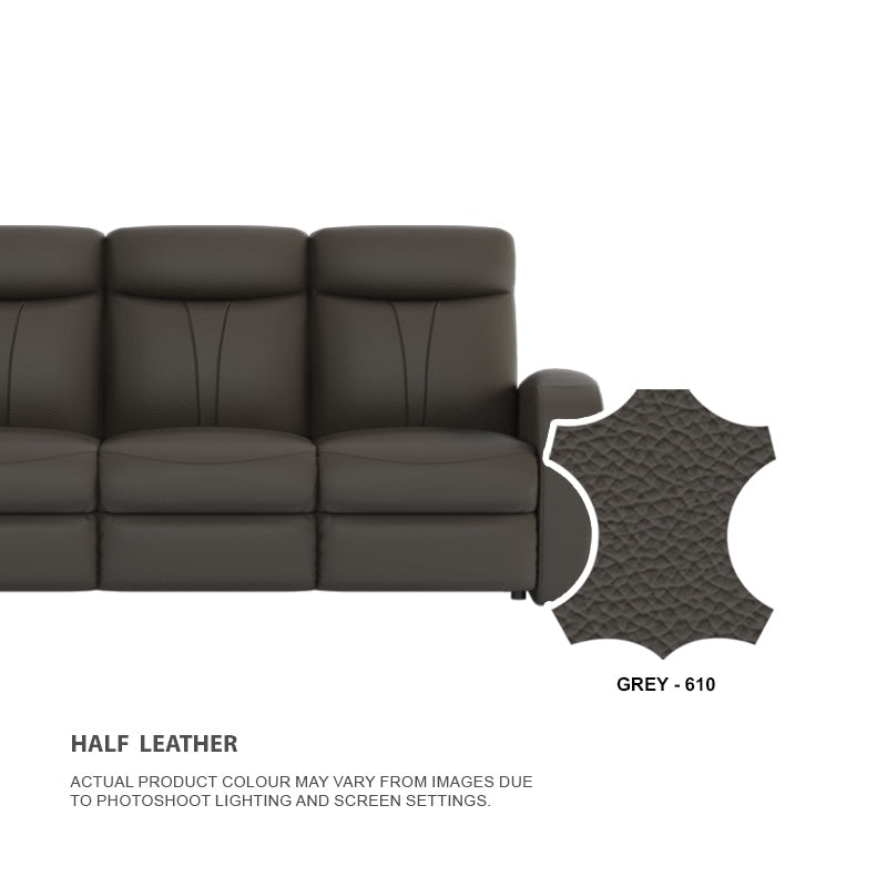 Alice Half Leather Cowhide 2 Seater Sofa