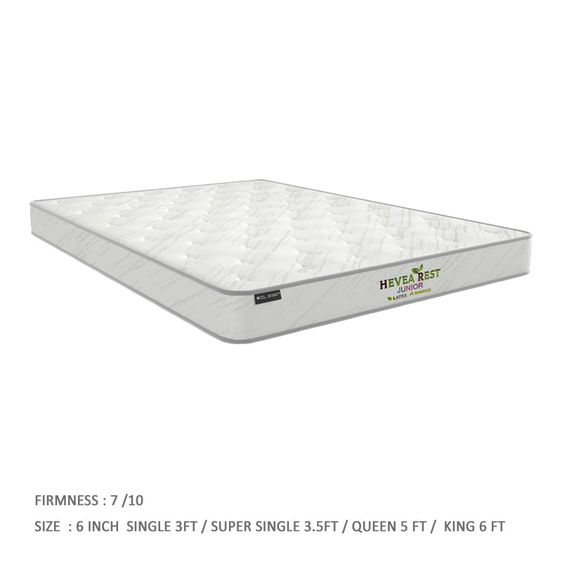 Hevearest Junior Bamboo Latex Pocketed Spring Mattress 6 Inch