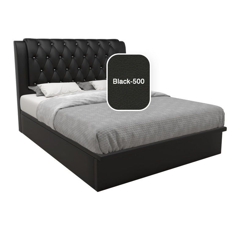 Hunter Faux Leather Storage Bed 12 Inch