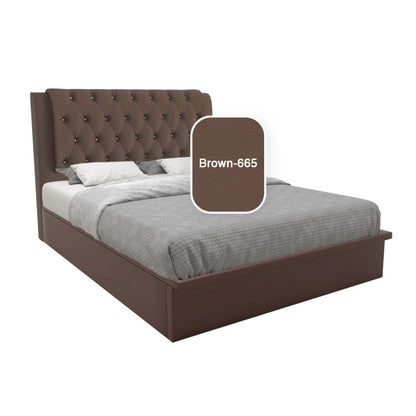 Hunter Faux Leather Storage Bed 12 Inch