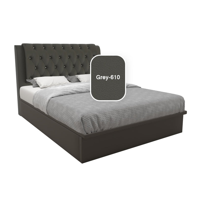 Hunter Faux Leather Storage Bed 12 Inch