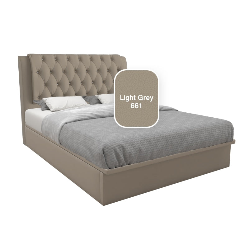 Hunter Faux Leather Storage Bed 12 Inch