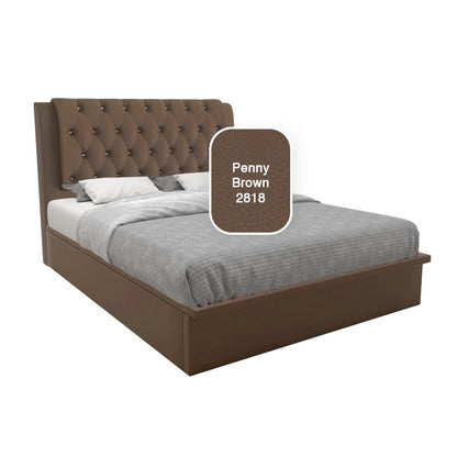 Hunter Faux Leather Storage Bed 12 Inch