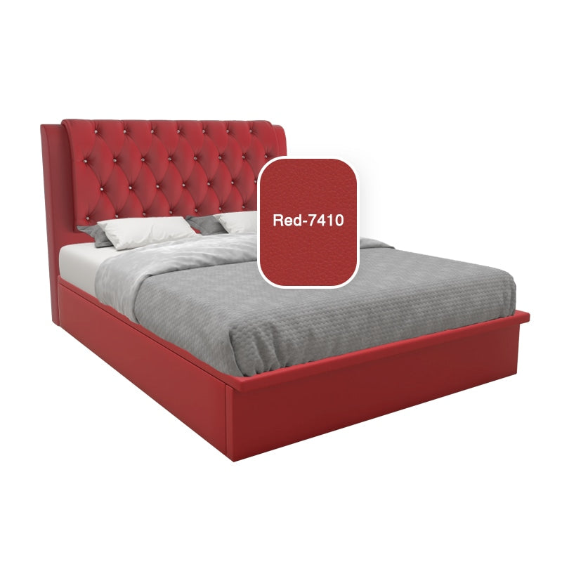 Hunter Faux Leather Storage Bed 12 Inch