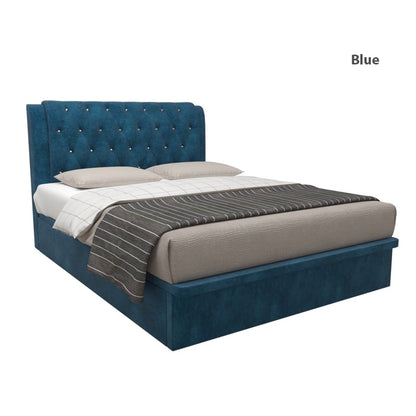 Hunter Velvet Fabric Storage Bed 12 Inch