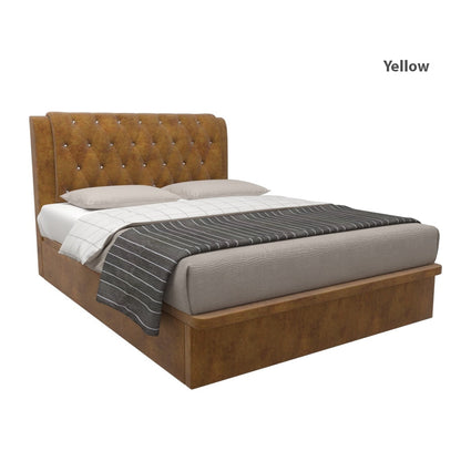 Hunter Velvet Fabric Storage Bed 14 Inch
