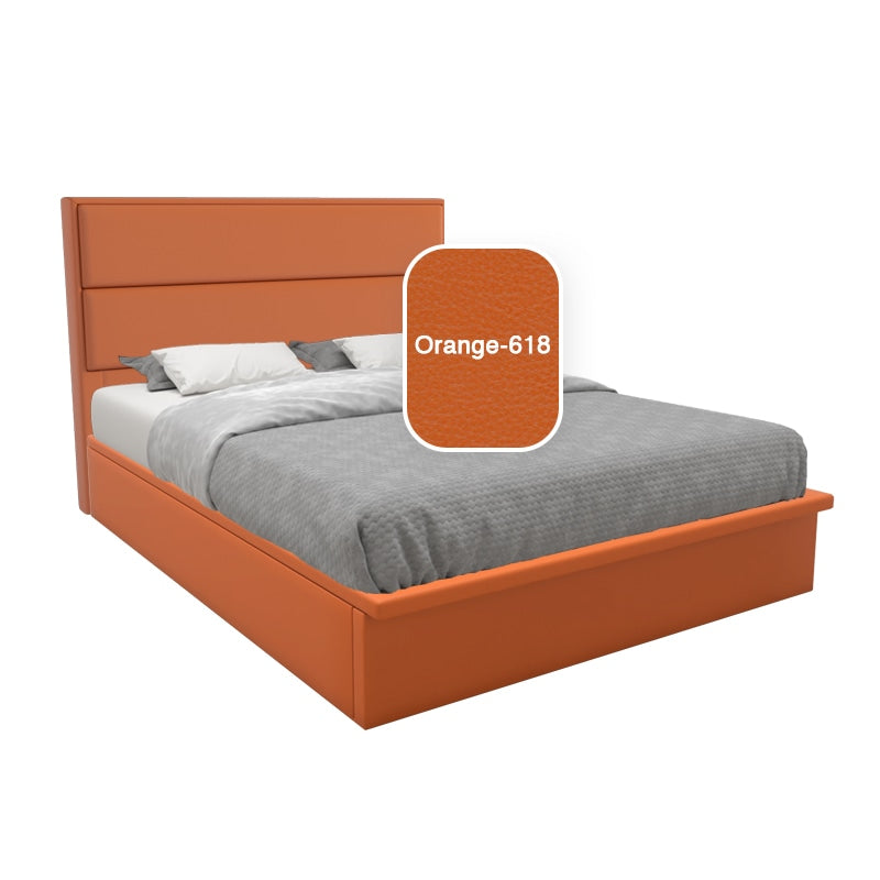 Calixto Faux Leather Storage Bed 12 Inch