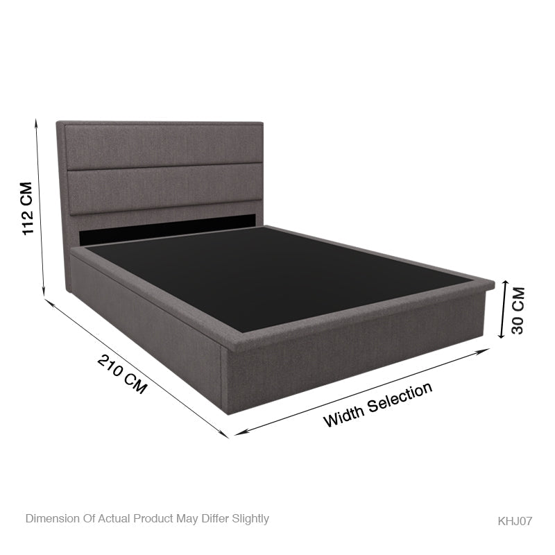 Calixto Fabric Storage Bed 12 Inch