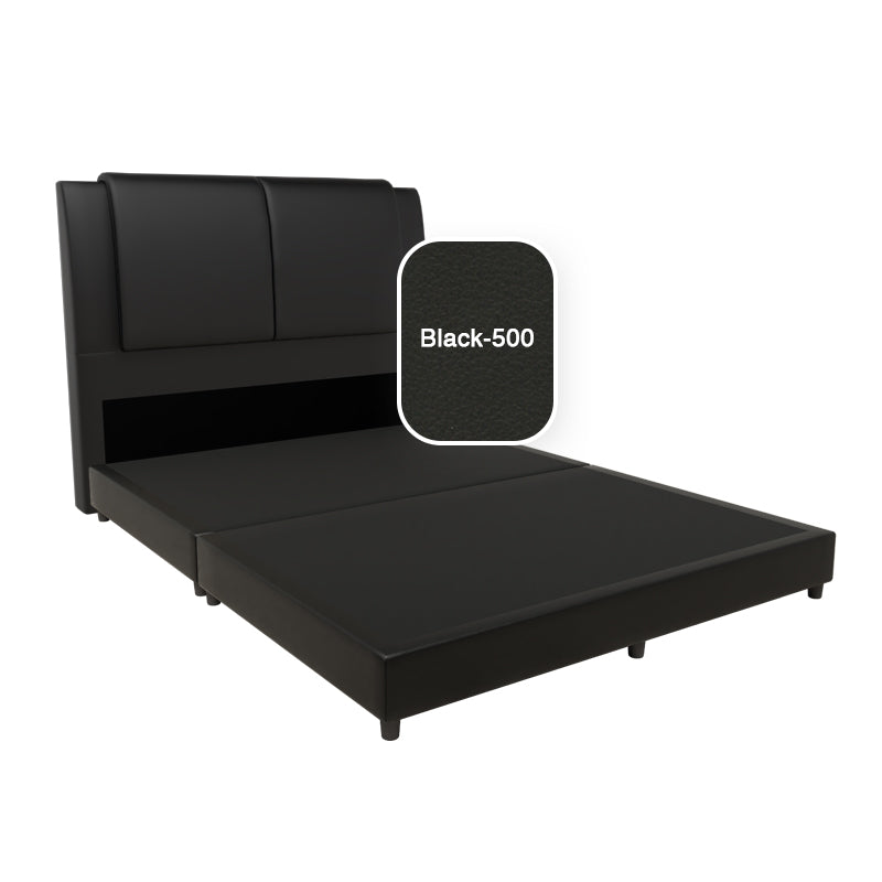 Saski Faux Leather Bed Frame