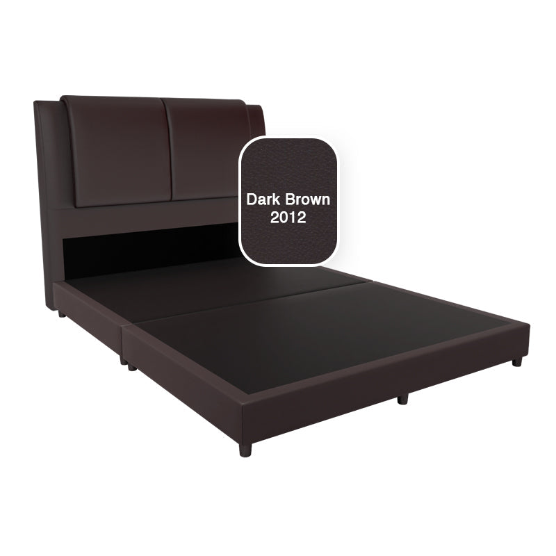 Saski Faux Leather Bed Frame