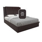 Saski Faux Leather Storage Bed 12 Inch