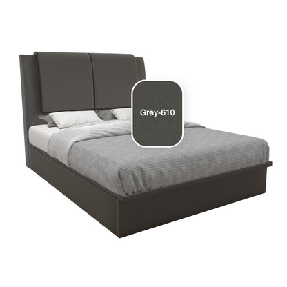 Saski Faux Leather Storage Bed 12 Inch