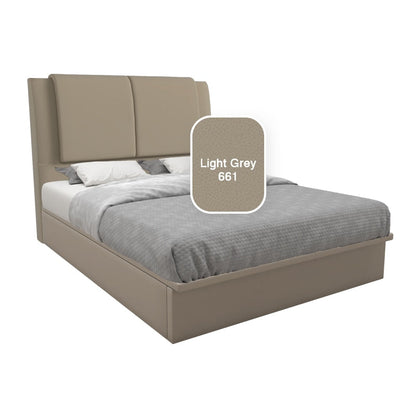Saski Faux Leather Storage Bed 12 Inch