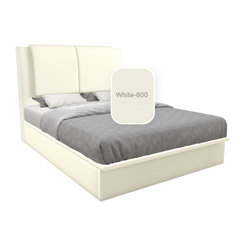 Saski Faux Leather Storage Bed 12 Inch