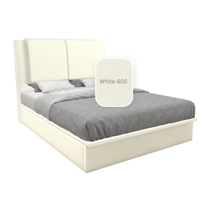 Saski Faux Leather Storage Bed 12 Inch