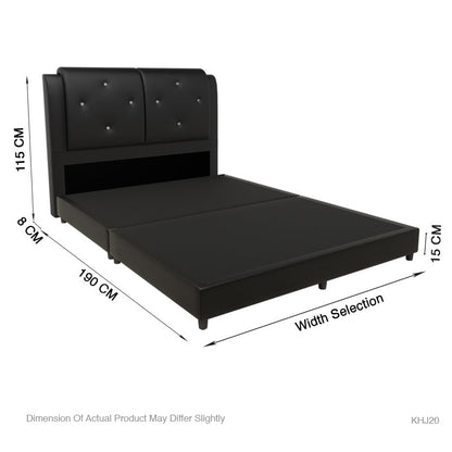 Chalice Faux Leather Bed Frame