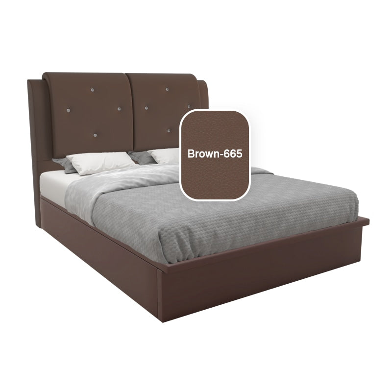 Chalice Faux Leather Storage Bed 12 Inch