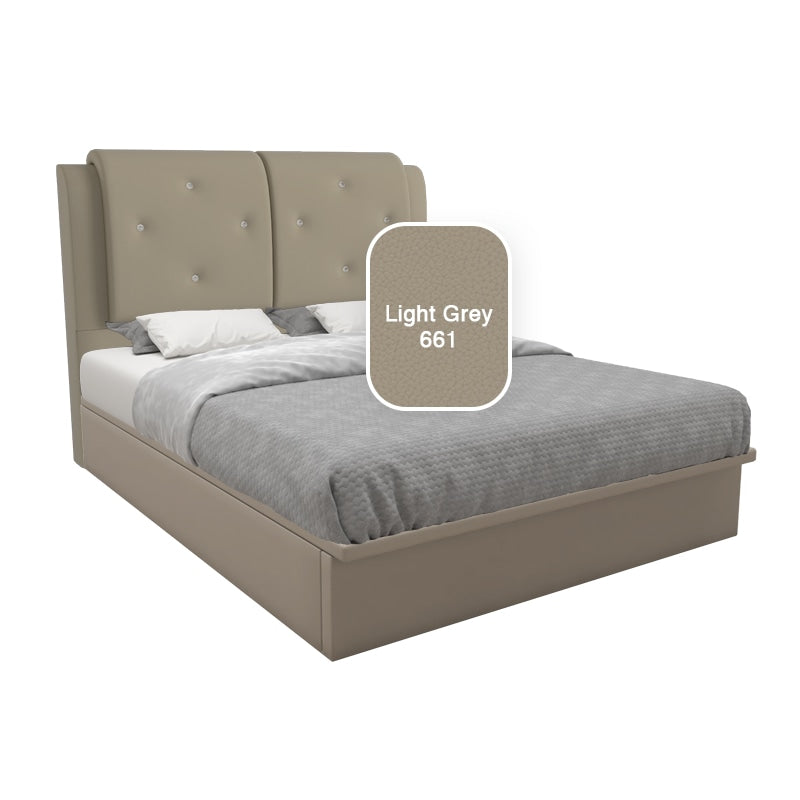 Chalice Faux Leather Storage Bed 12 Inch