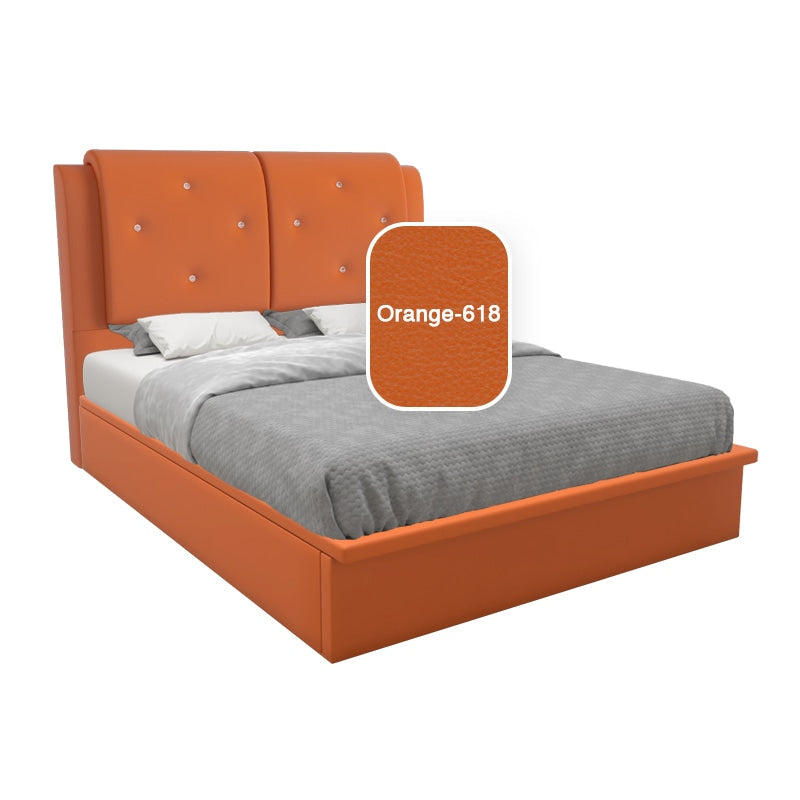Chalice Faux Leather Storage Bed 12 Inch