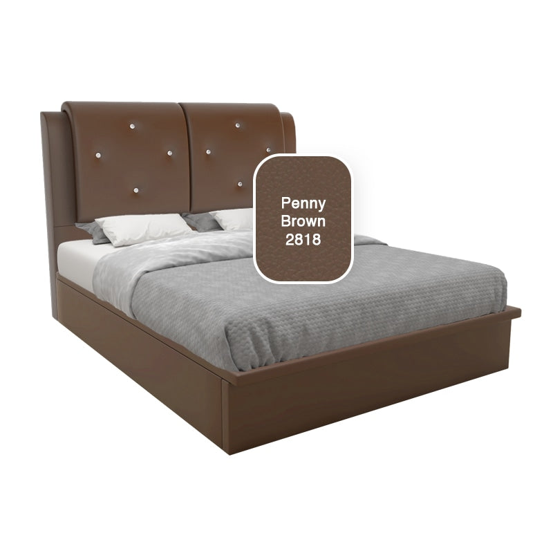 Chalice Faux Leather Storage Bed 12 Inch