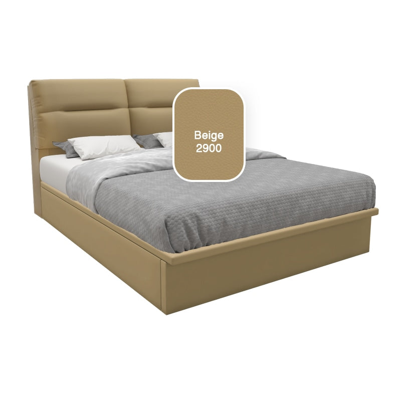 Vezzana Faux Leather Storage Bed 12 Inch