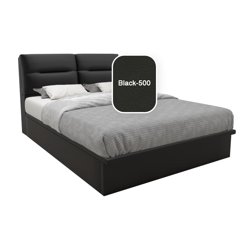Vezzana Faux Leather Storage Bed 12 Inch