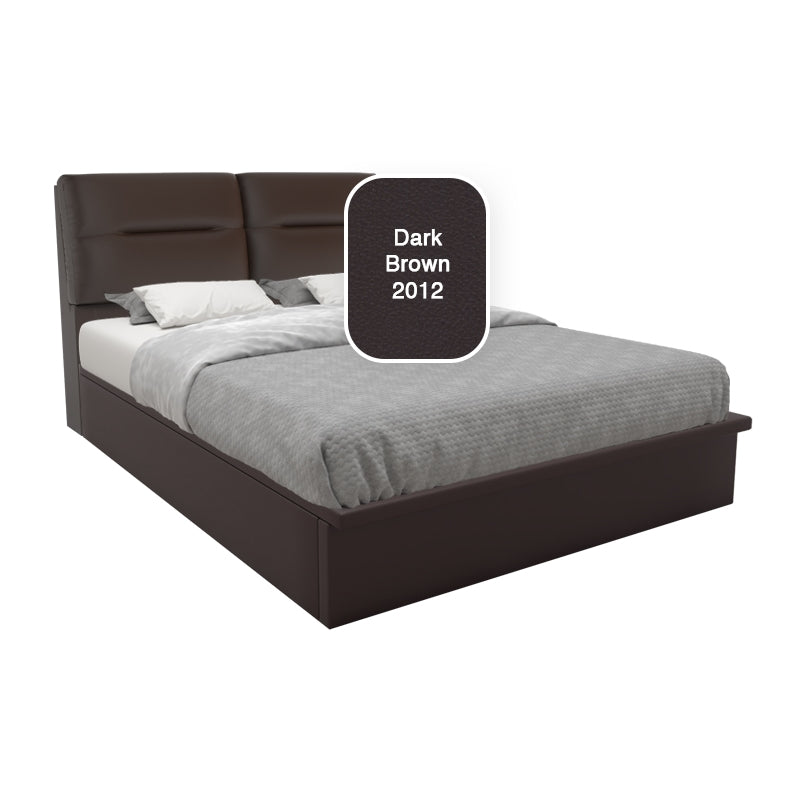 Vezzana Faux Leather Storage Bed 12 Inch